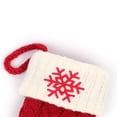 thumbnail image 3 of Douhoow Christmas Sock, Red Snowflake Alphabet Letters Knitting Stocking Xmas Tree Pendant, 3 of 6