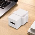 thumbnail image 1 of Insertos de acoplador a USB 3.1 Tipo C Puerto de cable de enchufe Keystone Jack para panel de salida de placa de pared Barbie Nuevos Originales, 1 of 9