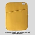 thumbnail image 3 of ziyahi Tablet Sleeve Bag Laptop Pouch Soft Computer Handbag Notebook Keyboard Storage Zipper Closure Mouse Organizer Business Yellow 11inch, 3 of 8