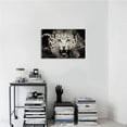 thumbnail image 2 of AatoeaX Cheetah Room Decor Leopard Canvas Wall Art Poster Paintings Black Background White Wildlife Animal Leopard Print Cheetah Pictures Artwork Aesthetic Ready to Hang for Men Bedroom Dorm, 2 of 4