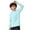 Light Blue, variant on 5T-16T Kids Sun Protection Shirts Striped Thumb Holes Hoodie Long Sleeve Soft Casual Going Out Running Shirts