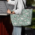 thumbnail image 4 of Wukai Retro Rooster4 Print Zipper Bag,large Beach Tote Bag,Waterproof Sandproof Bag,Grocery and Picnic Tote Travel Bag, 4 of 5