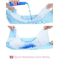 thumbnail image 4 of CutiePlusU Adult Cloth Diaper Washable Adult Pocket Nappy Cover Adjustable Reusable Breathable Leak Free Blue, 4 of 7