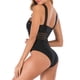 thumbnail image 4 of Sonducket Traje de baño Mujer Halter Neck Swim Body Push-up Traje de baño elástico Prendas para la parte del cuerpo negro SG, 4 of 8