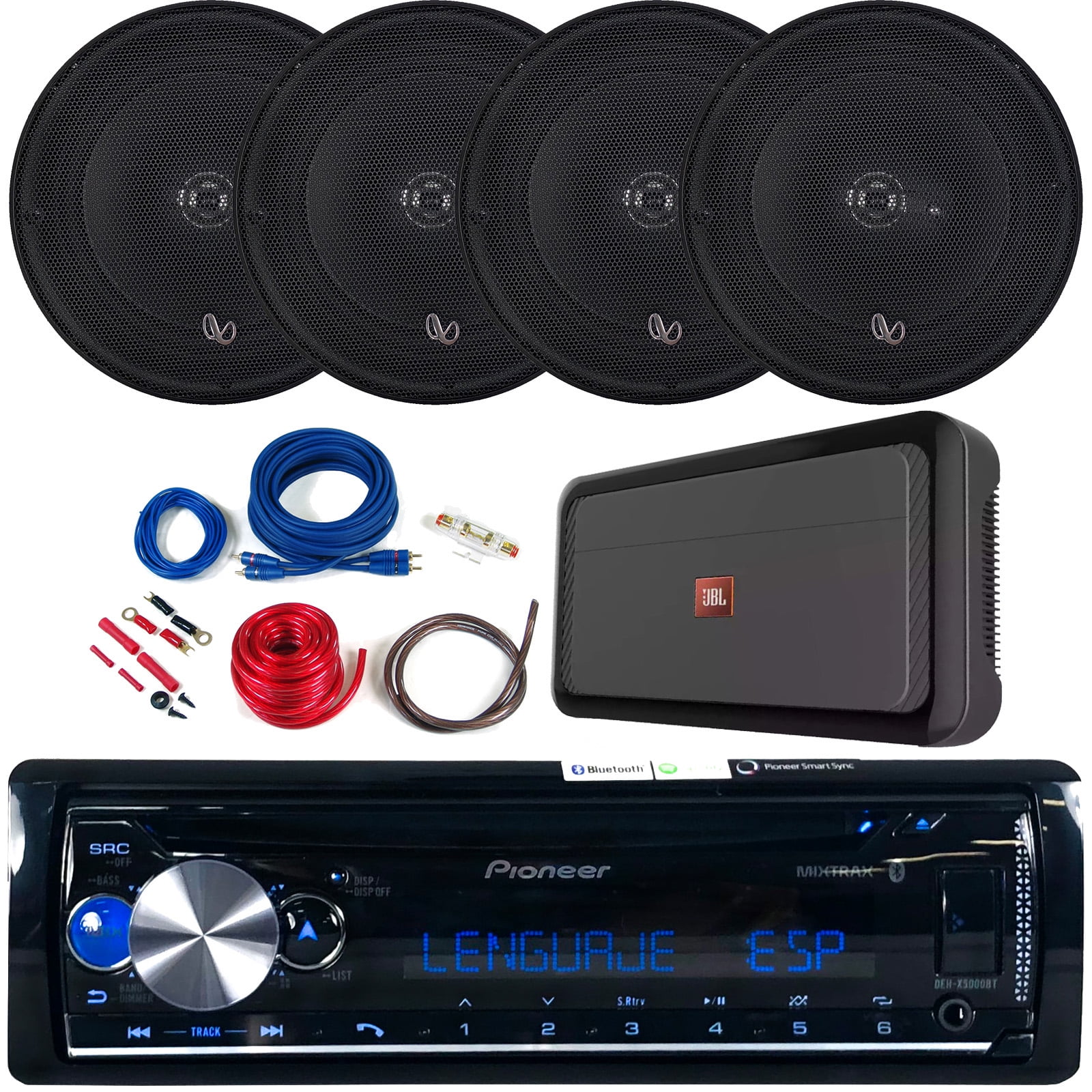 pioneer bluetooth mini stereo system with cd player and radio