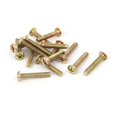 thumbnail image 4 of 15pcs Home Cabinet Drawer Wooden Wood Pull Knob Grab Handle Dark Brown 27mmx25mm, 4 of 5