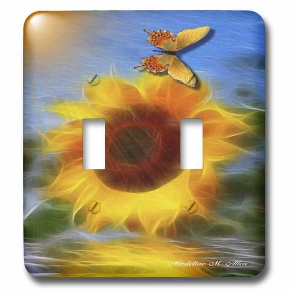 3dRose, Sunflower, double toggle switch