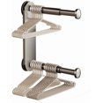 thumbnail image 5 of Hanger Organizer Stacker, Extendable, Double-Layer Large Capacity, Carbon Steel and ABS Construction for Space Saving Storage in Balcony Bathroom or Bedroom(2Pcs-Gray), 5 of 5
