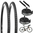 thumbnail image 2 of 2 PCS 700 x 38C Bike Tires and 2 PCS 700 x 35/43C Bike Inner Tubes with Valve 48mm, Plus 2 Tire Levers, Foldable Replacement Tires for Road Bicycle, 2 of 8