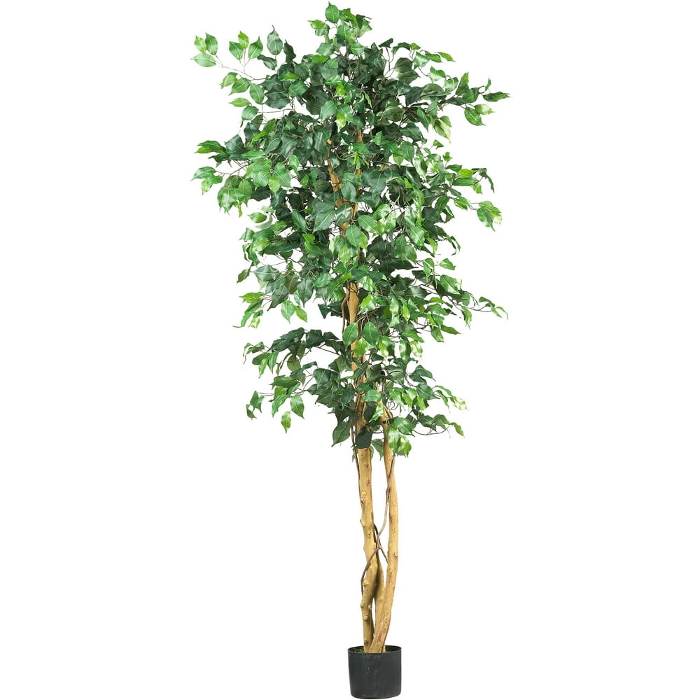 Nearly Natural 6ft. Ficus Artificial Tree, Green