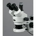 thumbnail image 2 of Amscope SM-3TZ-80S Trinocular Stereo Microscope 3.5X-90X Magnification w/ 80 LED Compact Ring Light on Single Arm Boom Stand, 2 of 4
