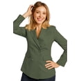 thumbnail image 1 of Saco elegante de Mujer Versatil Verde olivo Grande, 1 of 3