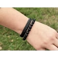 thumbnail image 4 of EOEMY Punk Men Braided Leather Bracelet Stainless Steel Magnetic Clasp Fashion Bangles-Lava, 4 of 9