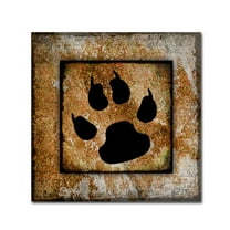 Trademark Fine Art 'Your True Friend Paw Print' Canvas Art by LightBoxJournal