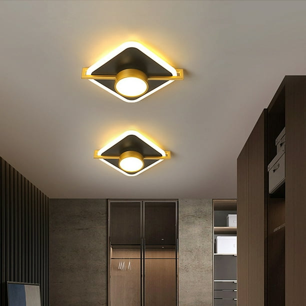 Luces de techo LED modernas Lámpara de pasillo Lámpara de pasillo para el porche de la escalera del hogar (D)