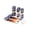 B, variant on 24 Slots Roll Up Colored Pencil Case, Large Capacity Portable Rolling Pencil Roll Artist Stationery Organizer For Colored Pens & Paint Brushes