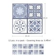 thumbnail image 6 of Walplus Peel and Stick Backsplash Lisbon Blue Wall Tile Decals 12 Pcs 8" x 8", 6 of 8