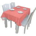 thumbnail image 5 of EREHome Pink Tablecloths Polka Dot Table Top Decoration 52x70 inches, 5 of 5