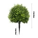 thumbnail image 3 of Árbol de bolas topiario de cedro artificial de 23,6 pulgadas de alto | Arbusto falso al aire libre con espiga en el suelo | Casquillo de planta de plástico realista para porche delantero, patio, 3 of 8