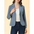 thumbnail image 5 of MODA NOVA Juniors Work Lapel Collar Stretchy Jacket Suit Blazer, 5 of 6