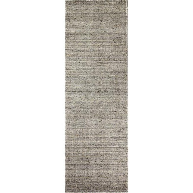 Bashian S230-TA-2.6X8-SAV103 2 ft. 6 in. x 8 ft. Savannah Collection Contemporary 100 Percent Wool Hand Loomed Area Rug, Taupe