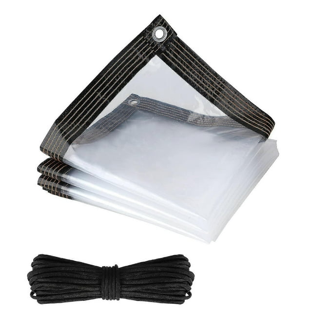 Tarps, Clear Tarpaulin Waterproof, Tarpaulin Waterproof Furniture Caravan Cover Sheet, Heavy Duty Reinforced Waterproof