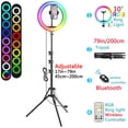 thumbnail image 1 of Anillo de luz para Selfie de 12 pulgadas y 30cm, trípode RGB, soporte para teléfono, anillo de luz para fotografía, luz de relleno circular, lámpara Led de Color, maquillaje Trepied Tan Jianjun unisex, 1 of 2