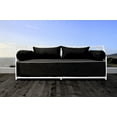 thumbnail image 3 of Nidum White Daybed with Black Cushions, 3 of 7