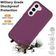 thumbnail image 6 of Galaxy S23 Cases, Sturdy Phone Case for Samsung Galaxy S23, Njjex Full-Body Shockproof Protection Heavy Duty Armor Hard Plastic & Shock Absorption Rubber Rugged Bumper 3-in-1 Case Cover - Burgundy, 6 of 7