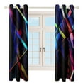 thumbnail image 3 of Geometric Lattice Blackout Curtains for Bedroom Curtains Insulated Room Darkening Window Drapes for Living Room, 3 of 7