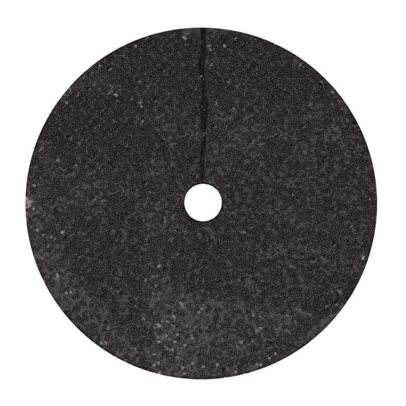 BallsFHK Christmas Tree Skirt Embroidered Sequin Tree Skirt Christmas Sequin Double Layer Tree Skirt Plush Snowflake Tree Skirt