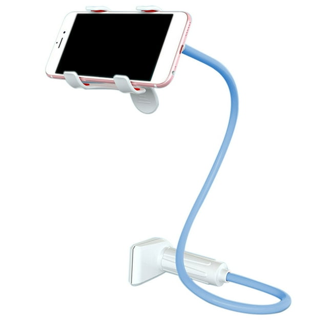 Methold Soporte para teléfono móvil Clip Flexible cuello de cisne soporte de escritorio brazo largo soporte para teléfono Teléfono y Comunicación Azul 1m