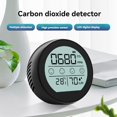 thumbnail image 5 of Monitor de Calidad del Aire, Medidor de CO2, Detector de Dióxido de Carbono, Detección de Temperatura y Humedad para el Hogar, la Oficina y el Automóvil, Color Negro, 5 of 5