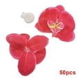 thumbnail image 2 of mmirethe 50pcs Silk Wide Range Of Artificial Orchids For Various D茅cor Settings Easy To Clean Low Maintenance rose red 1Set, 2 of 6