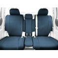 thumbnail image 2 of CalTrend Front 40/20/40 Split Bench Carbon Fiber Seat Covers for 2011-2015 Nissan Titan - NS183-04FA Blue Insert and Trim, 2 of 3