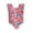 Red, variant on YunPes Girls One Piece Hawaiian Ruffle Swimsuit, Watermelon Print Ruffle Beachwear Holiday Beach Bathing Suit for Kids Toddler