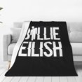 thumbnail image 1 of Manta de forro polar de Billie Eilish, súper suave y acogedora, ligera, de franela, cómoda y cálida, ideal para sofá, cama y sofá., 1 of 5