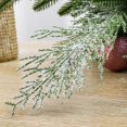 thumbnail image 5 of 10/1PCS Christmas Snowy Pine Needles Artificial Pine Branches Fake Plants Ornaments DIY Crafts Garlands Navidad Party Home Decor, 5 of 5