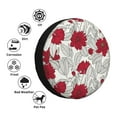 thumbnail image 4 of Gukieu Leaves And Anemone Print Car Tire Cover, Adjustable Waterproof and Dustproof Tire Protection Cover, Suitable for SUV, Truck, Van-14 inch, 4 of 6