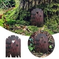 thumbnail image 2 of Outdoor Miniature Fairy Door For Tree Decoration, Garden Accessories, 1 Piece Decorative Door With Heart-Shaped Window And Intricate Details, 2 of 7