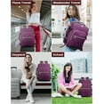 thumbnail image 5 of Lovevook Travel Luggage Backpack,Laptop Backpack for Women 17.3",40L Waterproof Carry-on Business Daypack Flight Approved Large Weekender Overnight Bag with 3 Packing Cubes, 5 of 9