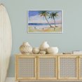 thumbnail image 4 of Stupell Industries Coastal Two Palms Beach Sunset White Framed Giclee Art, 30 x 20, by Karin Lind, 4 of 9