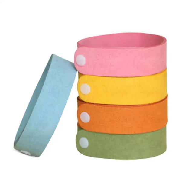 Paquete de 15 pulseras contra mosquitos para niños y adultos, pulsera contra insectos, pulsera de citronela, pulseras contra mosquitos sin DEET, accesorios para acampar