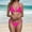Hot Pink, variant on Women's Swimwear Tankini Set Strappy Bikini Top And Bottom Beach Vacation Outfit Summer Swim Suit For Pool Party Ladies Swimsuits with Underwire Bathing Suits for Women Retro Teen Swim Shorts for Boys