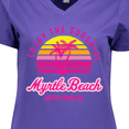 thumbnail image 4 of Inktastic Summer Enjoy the Sunshine Myrtle Beach South Carolina Pink Women's V-Neck T-Shirt, 4 of 5