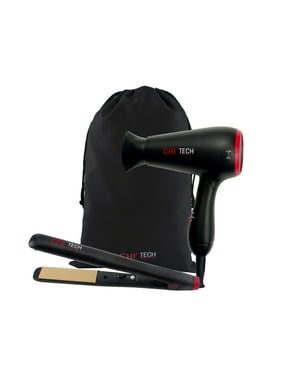 ($79.99 Value) CHI Tech 2 PC Travel Gift Set:1400 W Hair Dryer & 3/4" Hair Straightening Flat Iron