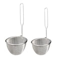 thumbnail image 2 of 2PC Stainless Steel Noodle Colander, Cooking Skimmers, Kitchen Strainer for Pasta Soup, Lightweight and Easy to Clean for Home Restaurant, 2 of 9