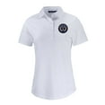 thumbnail image 2 of Women's-Cutter & Buck  White Philadelphia Union Prospect Eco Textured Stretch Recycled Polo, 2 of 3
