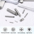 thumbnail image 4 of 6 Pcs M5 x 20mm Slotted Cylindrical Pins, 304 Stainless Steel External Thread Locating Parallel Pins, 4 of 6