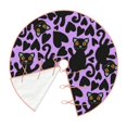 thumbnail image 3 of Balery Cartoon Black Cats Printed Christmas Tree Skirt , Merry Christmas Party Christmas Tree Decoration,Adjustable Tree Skirt-30", 3 of 8